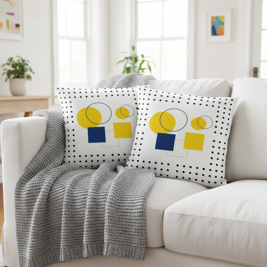 Bohemian Style Decorative Pillow – 22x22 Large Accent Cushion for Eclectic Modern Home Décor