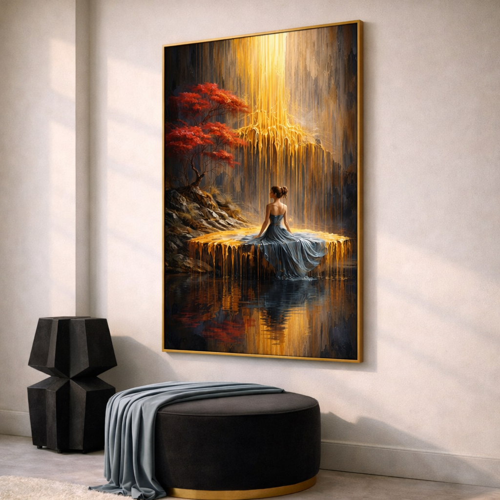 Romantic Fantasy Wall Art Set – Dramatic Sunset Landscape Printable – Luxury Modern Digital Download (11x14, 16x20, 18x24, 24x36)