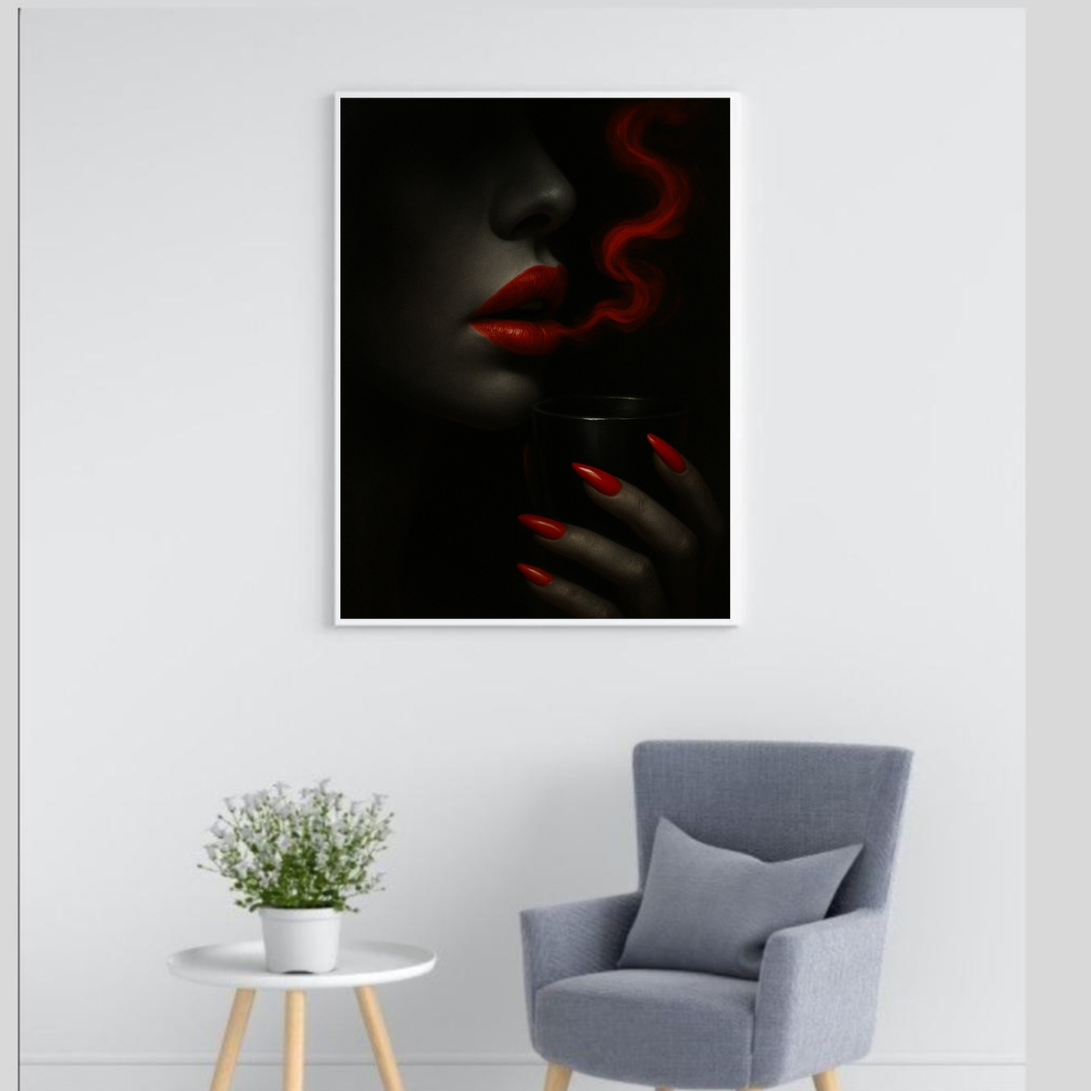 Fashion-Inspired Red Nail Polish Wall Art Set (3 Prints) – Instant Download, Print Today