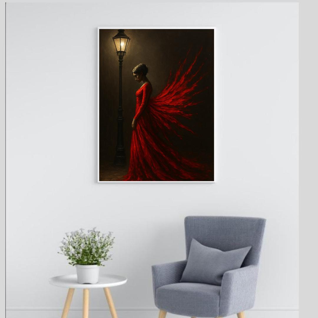 Elegant Red Abstract Wall Art Bundle – Printable Digital Set