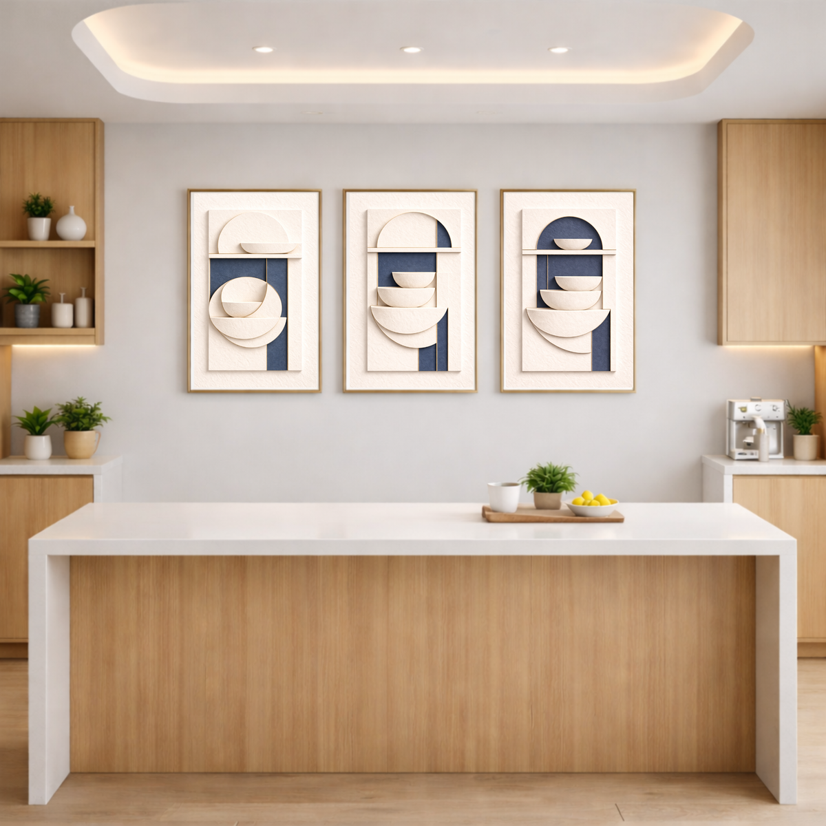 Full House Architectural Wall Art Collection – Deep Blue Edition (40 Coordinated Prints)