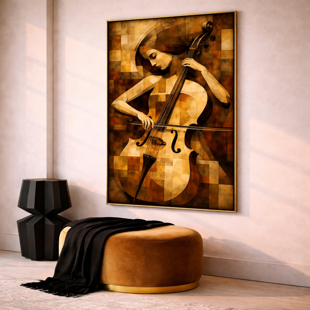 Musician Wall Art Set – Elegant Jazz Inspired Printable Decor – Modern Sepia Music Digital Download (11x14, 16x20, 18x24, 24x36)