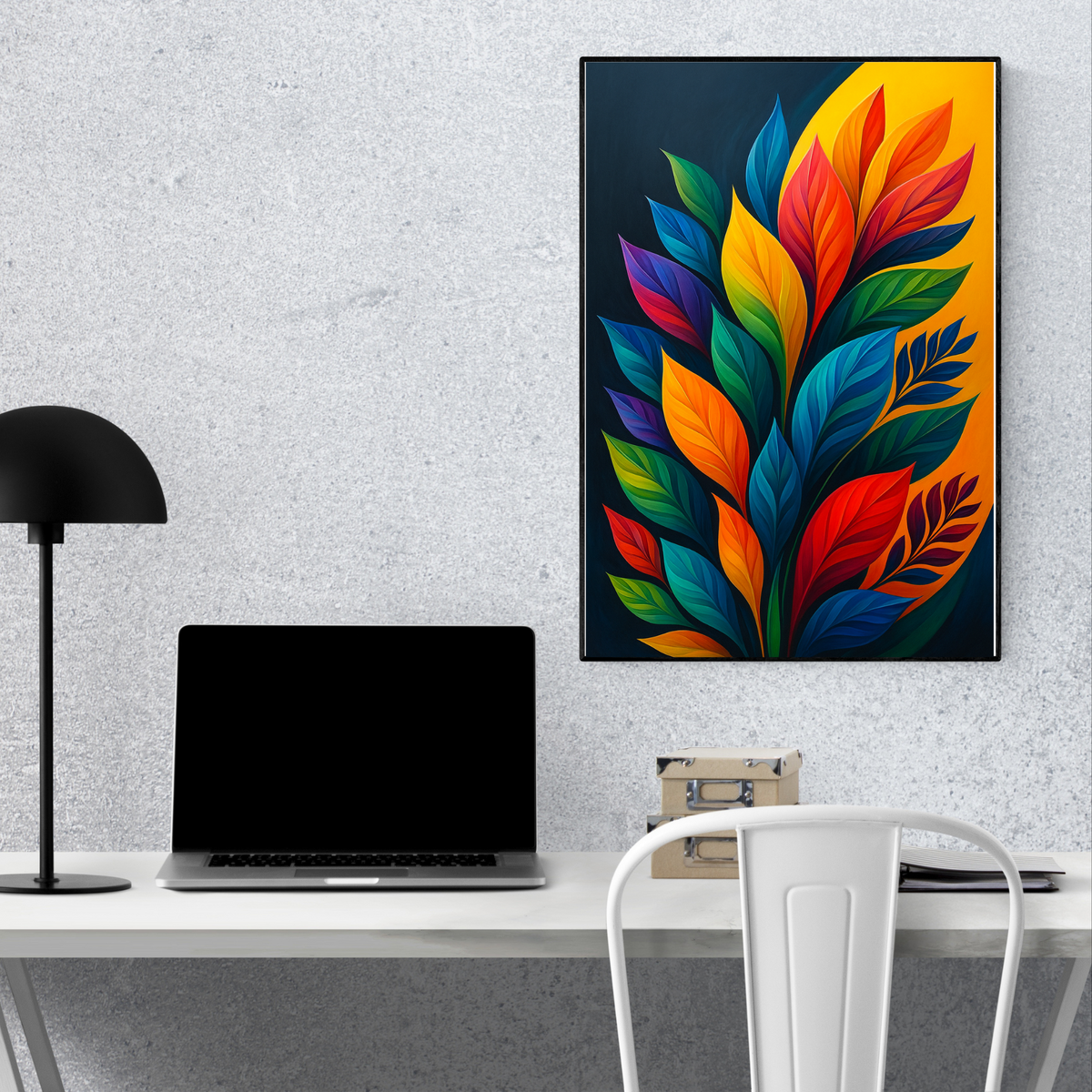 Vibrant Multicolored Floral Wall Art – Digital Download (16x20, 18x24, 24x36 Inches)