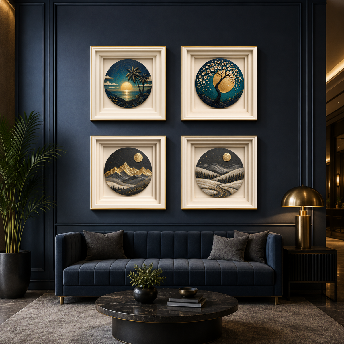 Set of 10 Sculptural Landscape Sunset Wall Art Prints | Nature-Inspired Abstract Gallery Collection | Instant Download Wall Art for Homes, Hotels, Airbnbs, Offices & Restaurants