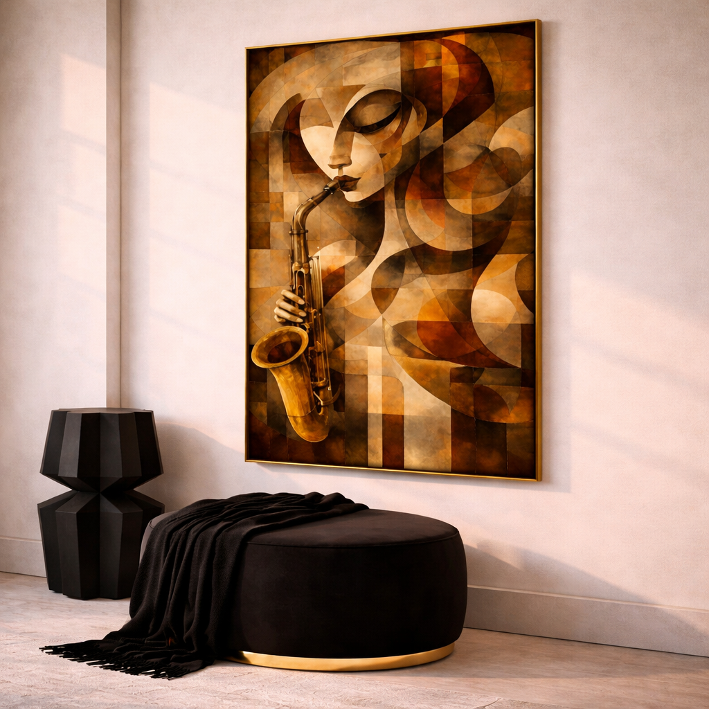 Musician Wall Art Set – Elegant Jazz Inspired Printable Decor – Modern Sepia Music Digital Download (11x14, 16x20, 18x24, 24x36)