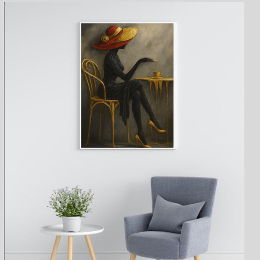 2-Piece Fashion Portrait Wall Art Set – Modern Digital Painting Prints