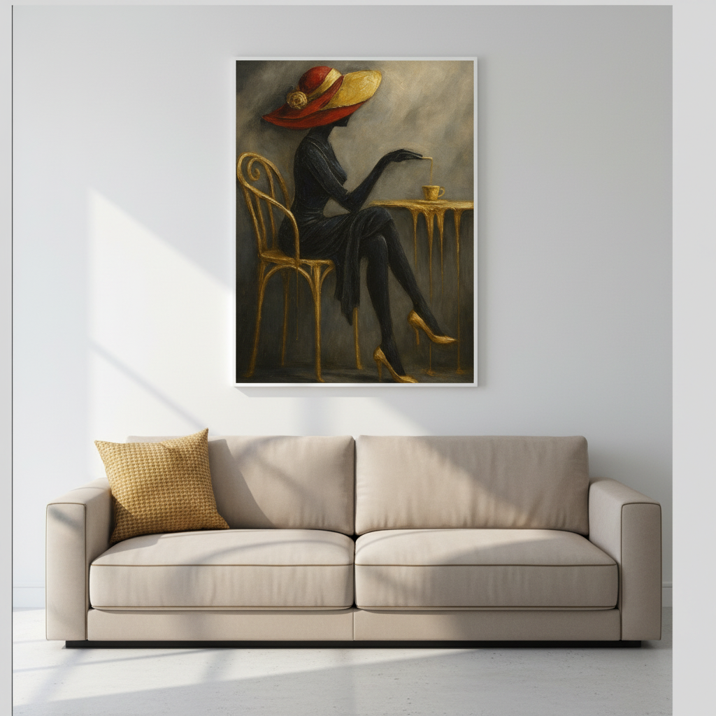 2-Piece Fashion Portrait Wall Art Set – Modern Digital Painting Prints
