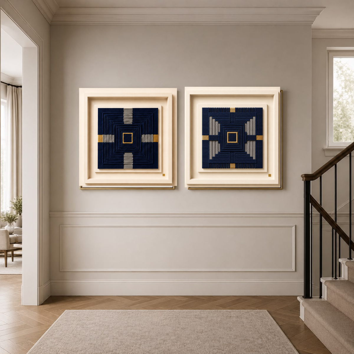 10-Piece Square Abstract Wall Art Bundle | Luxury Printable Gallery Set | Instant Digital Download | 10 Printable Artworks | 4 Sizes Included