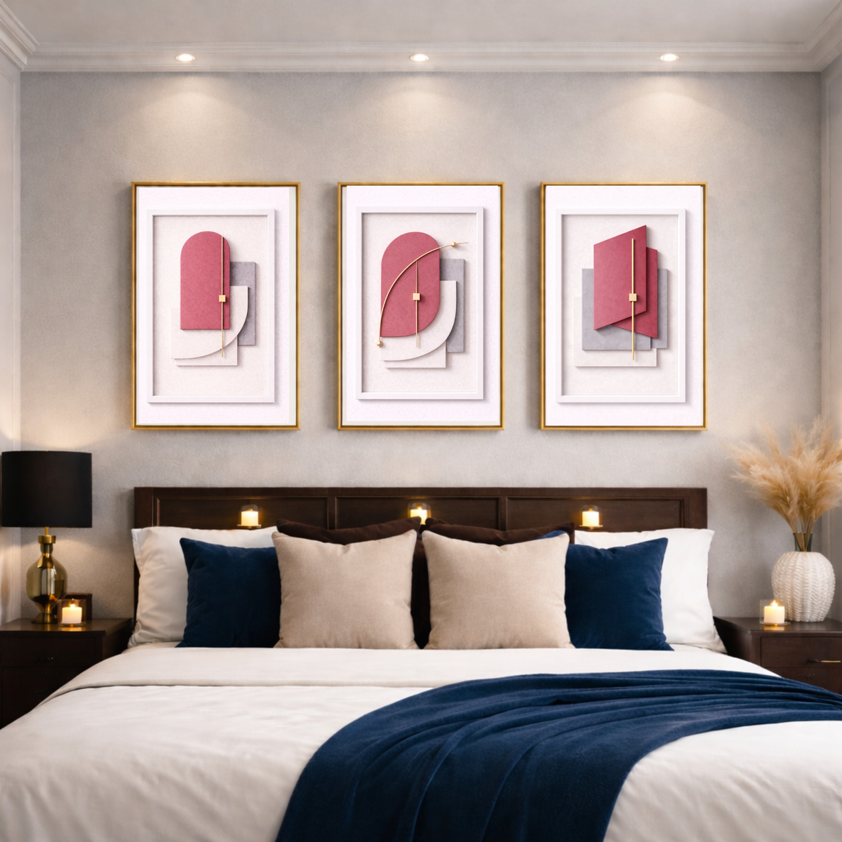 Luxury Sculptural Wall Art System (40-Piece Collection) – Cohesive Abstract Digital Download for Homes, Hotels, Airbnbs,         Offices & More