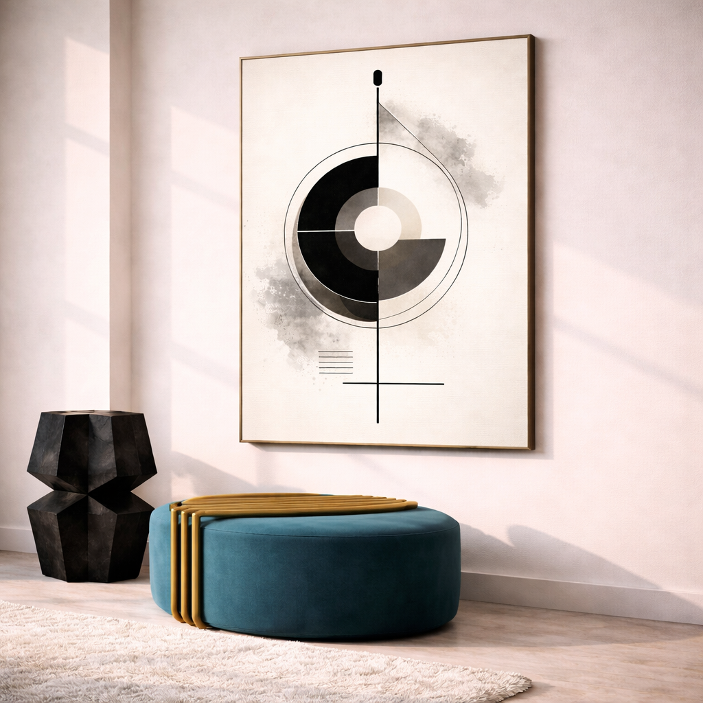 Instant Digital Download – Modern Abstract Geometric Wall Art Set of 3 | Neutral Contemporary Printable Art