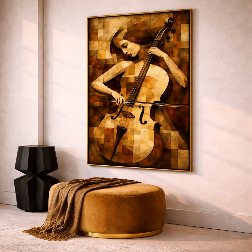 Musician Wall Art Set – Elegant Jazz Inspired Printable Decor – Modern Sepia Music Digital Download (11x14, 16x20, 18x24, 24x36)