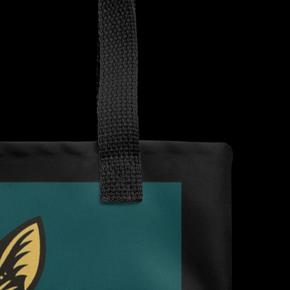 Cat Lover Tote Bag – 15x15 Green and Black Reusable Shoulder Bag for Pet Owners