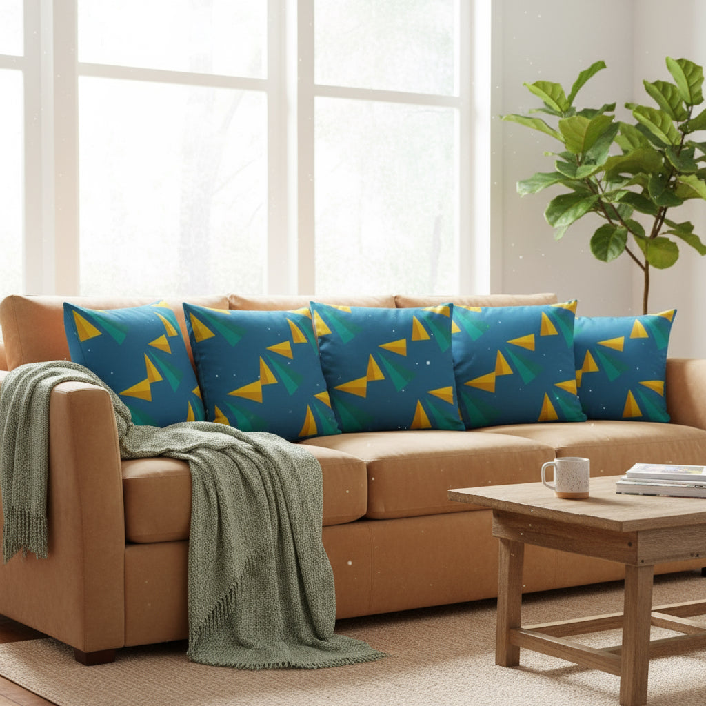 Vibrant Modern Accent Pillow – 18x18 Decorative Cushion for Contemporary Living Room and Bedroom Décor