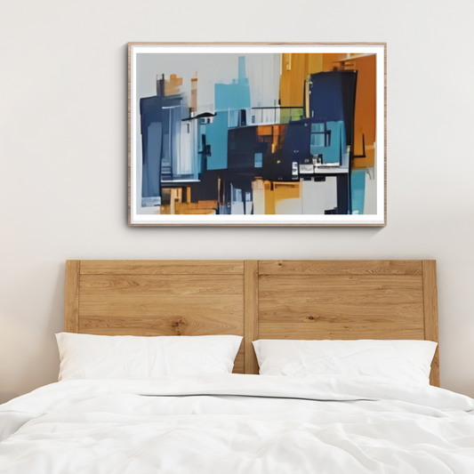 Abstract Multi-Colored Wall Art – 2-Piece Digital Landscape Set (Instant Download, 3 Sizes)