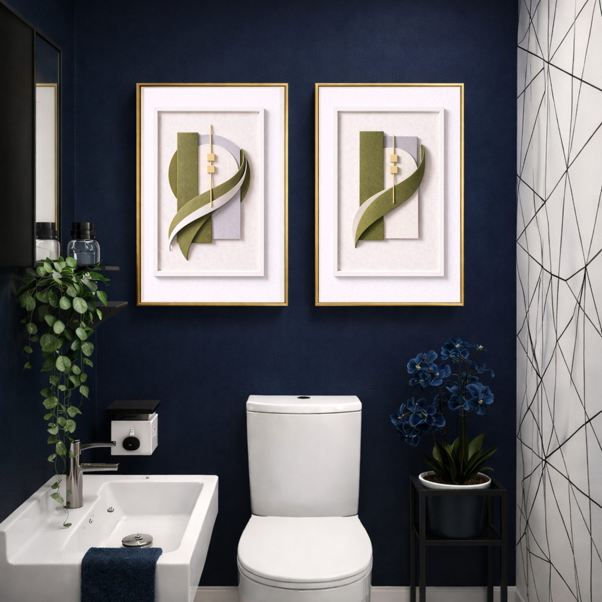 Luxury Sculptural Wall Art System (40-Piece Collection) – Cohesive Abstract Digital Download for Homes, Hotels, Airbnbs,         Offices & More