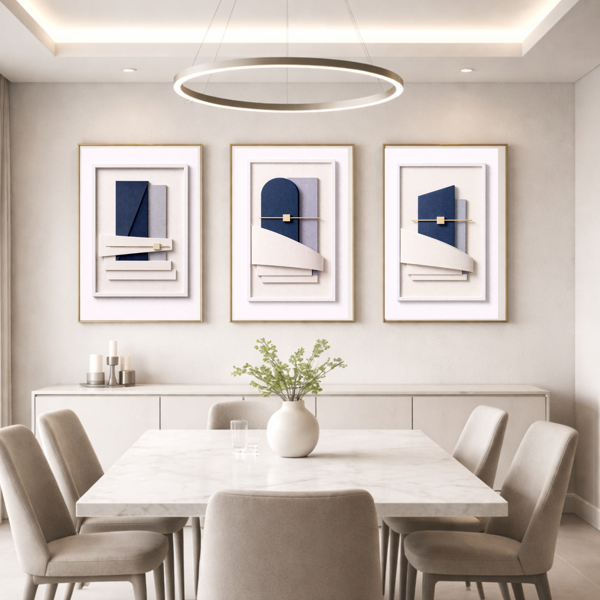 Luxury Sculptural Wall Art System (40-Piece Collection) – Cohesive Abstract Digital Download for Homes, Hotels, Airbnbs,         Offices & More