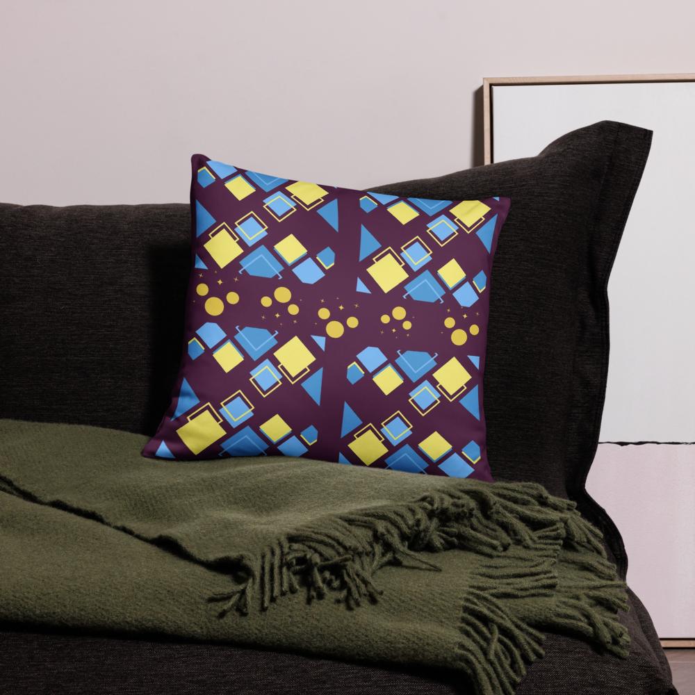Bold Modern Throw Pillow – 18x18 Decorative Accent Cushion for Contemporary Living Room and Bedroom Décor