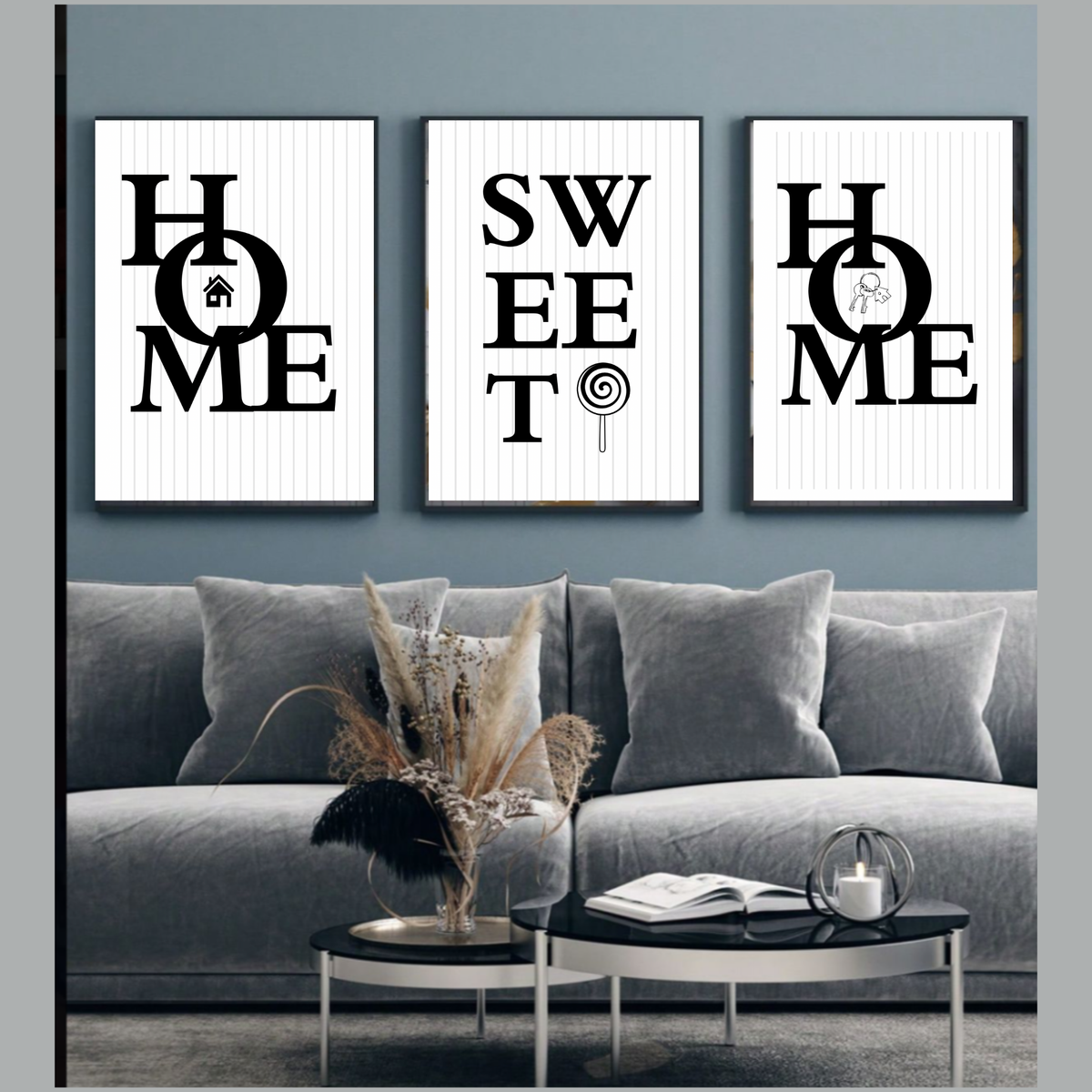 Minimalist Quote Wall Art Set of 3 – Neutral Typography Prints for Modern Living Room, Bedroom & Entryway (Digital Download, 9 Files)
