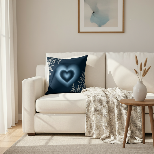 “Elegant Blue Designer Throw Pillow – 18x18 Premium Decorative Cushion for Modern Living Spaces”
