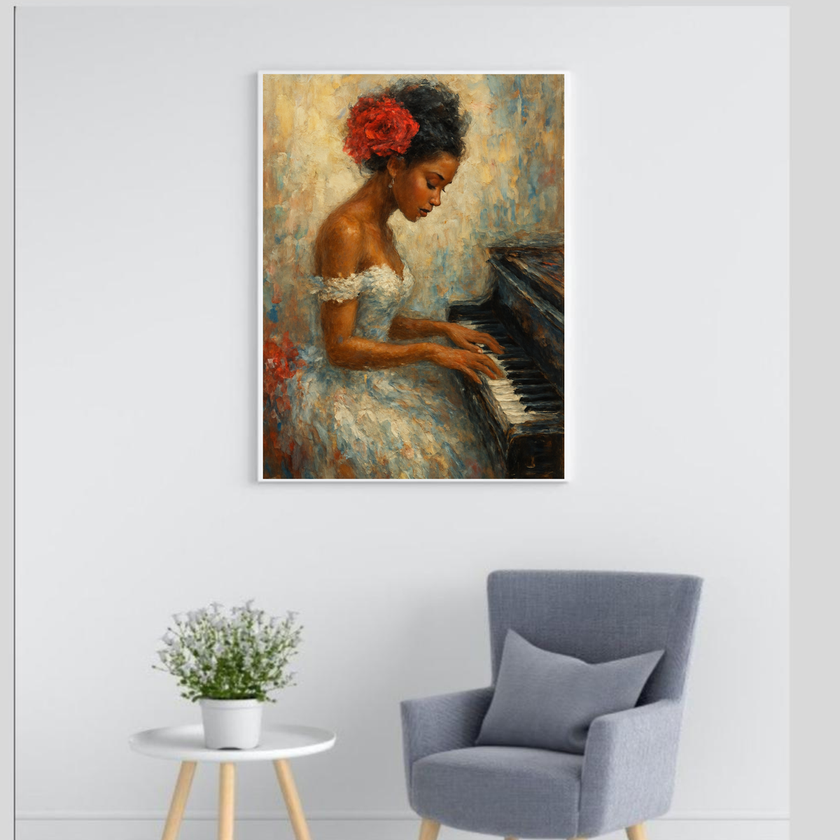 Blue and Beige Abstract Wall Art – 2-Piece Modern Canvas Set