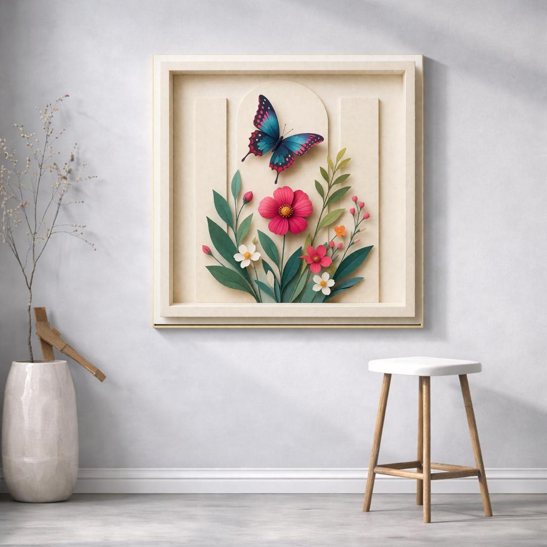 Luxury Sculptural Floral Wall Art Collection – Elegant Botanical Digital Prints for Homes, Hotels, Restaurants, Airbnbs & Modern Commercial Interiors