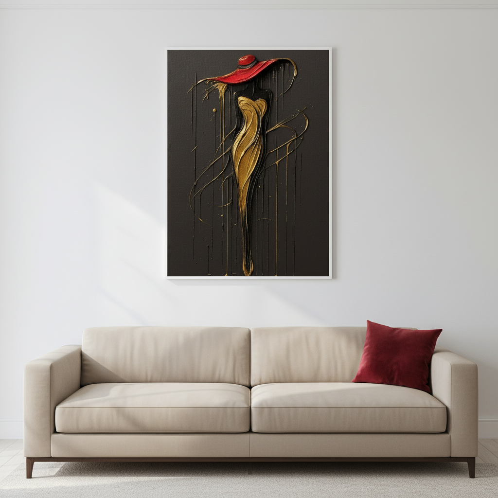 3-Piece Fashion Portrait Wall Art Set – Modern Digital Painting Prints**